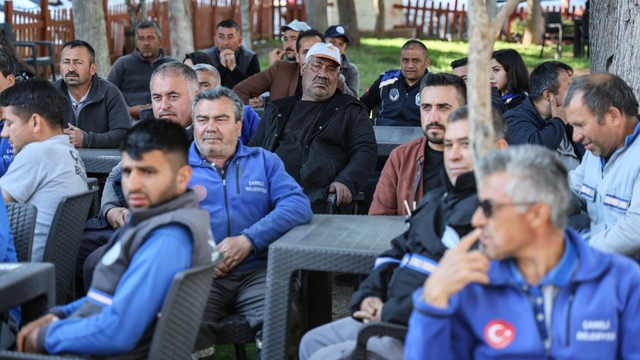Çameli Belediyesi personeli 1 Mayıs'ta bir araya geldi
