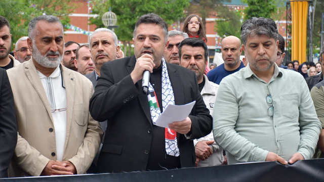 Batman'da İsrail'in Küresel Sumud Filosu'na saldırısı protesto edildi
