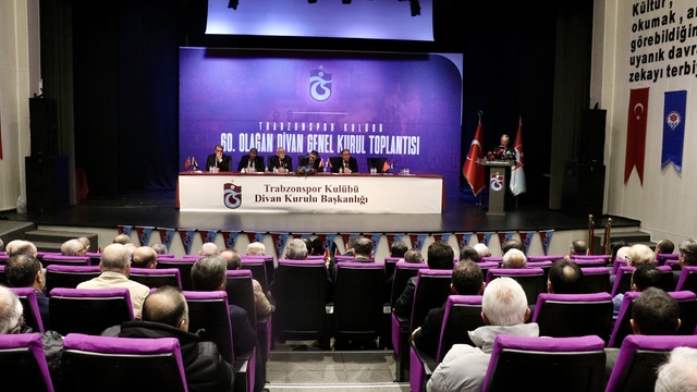 Trabzonspor 60. Olağan Divan Genel Kurul Toplantısı yapıldı