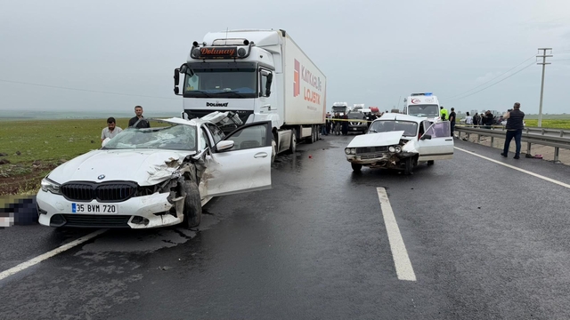 Siverek'te zincirleme trafik kazası: 2 ölü, 2 yaralı