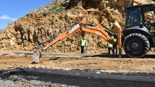 Mereto Dağı yolunda onarım çalışmaları başladı