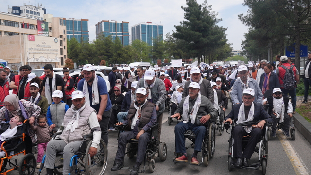 Diyarbakır'da "Engelliler Onur Yürüyüşü" düzenlendi