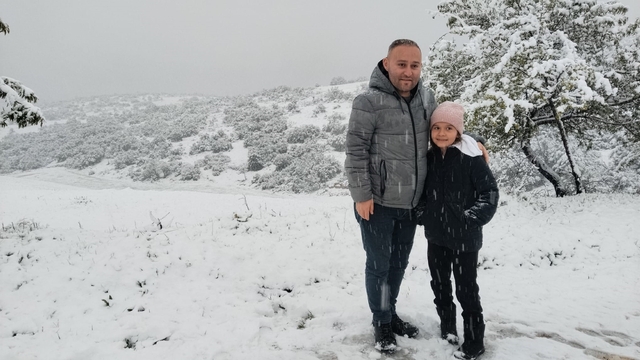 Denizli'nin yüksek kesimleri mayıs ayında beyaz gelinliğini giydi