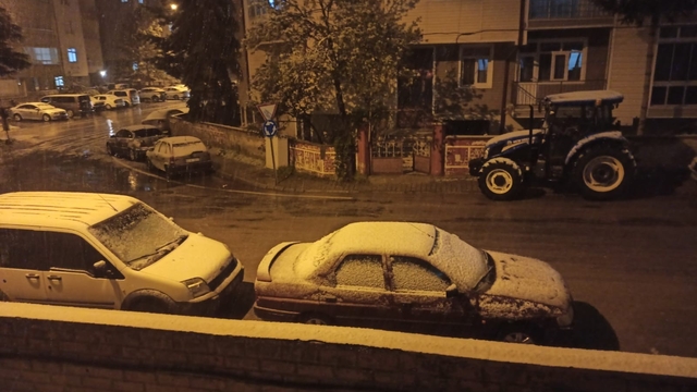 Konya'da Mayıs ayında kar yağdı