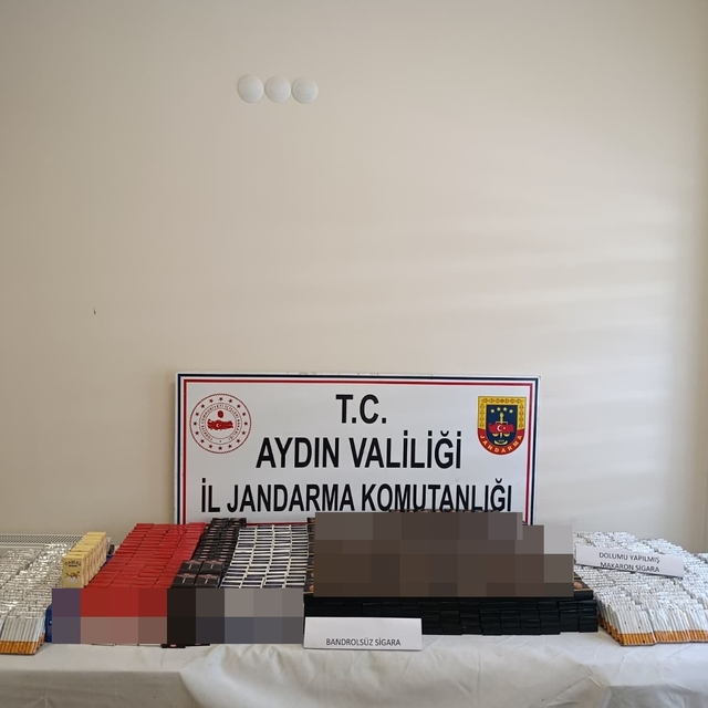Koçarlı'da kaçak sigara operasyonu