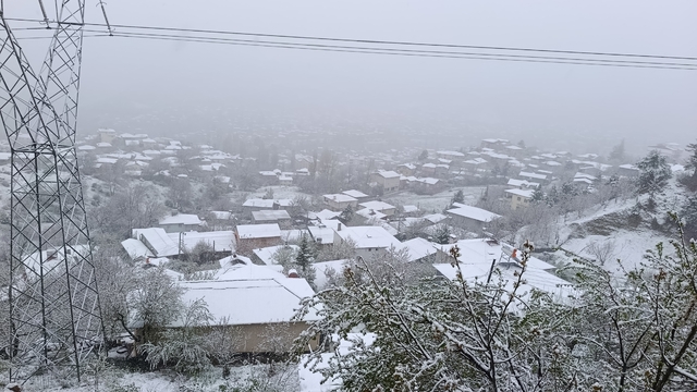 Adana'da mayısta kar sürprizi