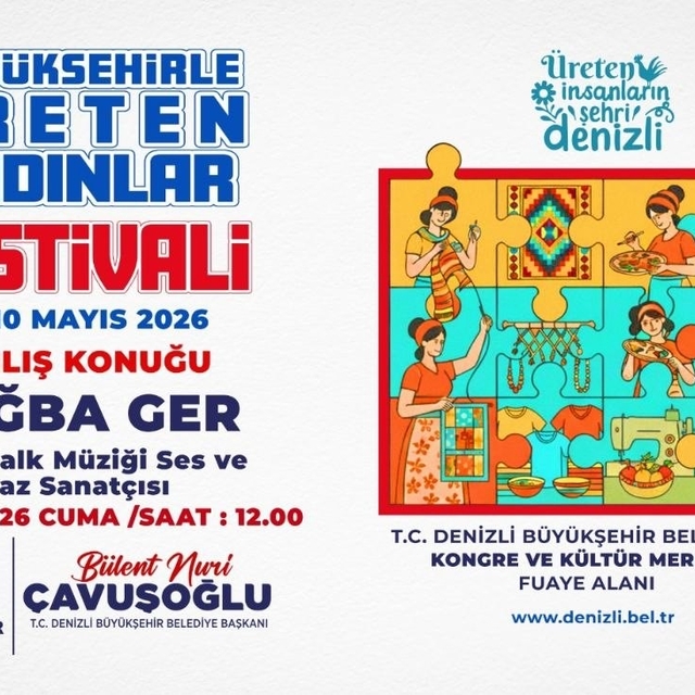 Denizli'de kadın emeği ekonomiye dönüşüyor
Denizli Üreten Kadınlar Festival...