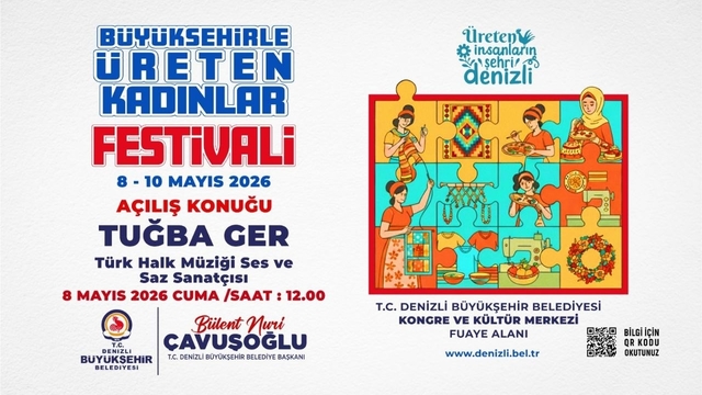 Denizli'de kadın emeği ekonomiye dönüşüyor
Denizli Üreten Kadınlar Festivali, 8 Mayıs'ta kapılarını açıyor
