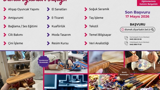 DİSMEK'ten 15 yeni kurs
