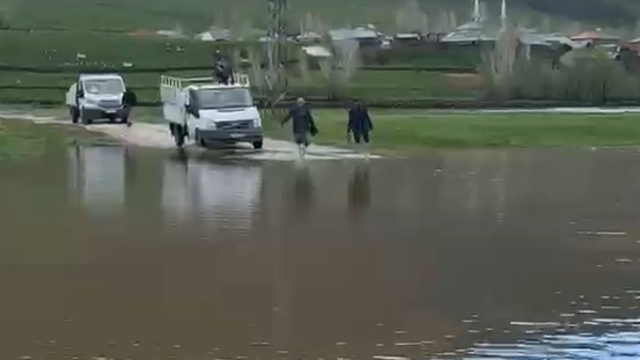 Muş'ta şiddetli yağış sonrası köy sular altında kaldı