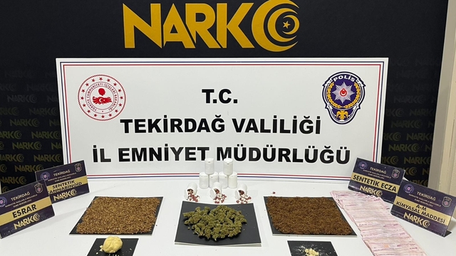 Tekirdağ'da uyuşturucu operasyonlarında yakalanan 10 şüpheli tutuklandı