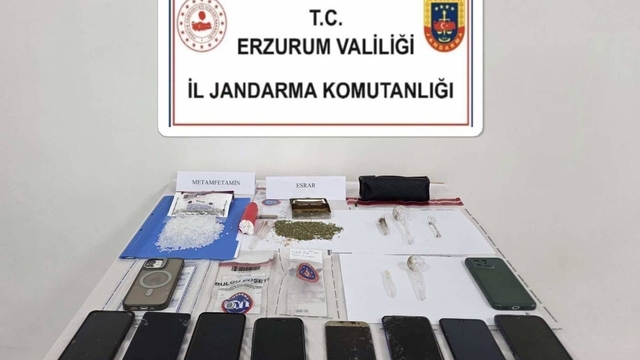 Erzurum'da uyuşturucu operasyonu; 7 kişi tutuklandı