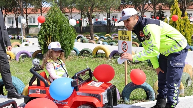 Çine'de miniklere trafik bilinci aşılandı