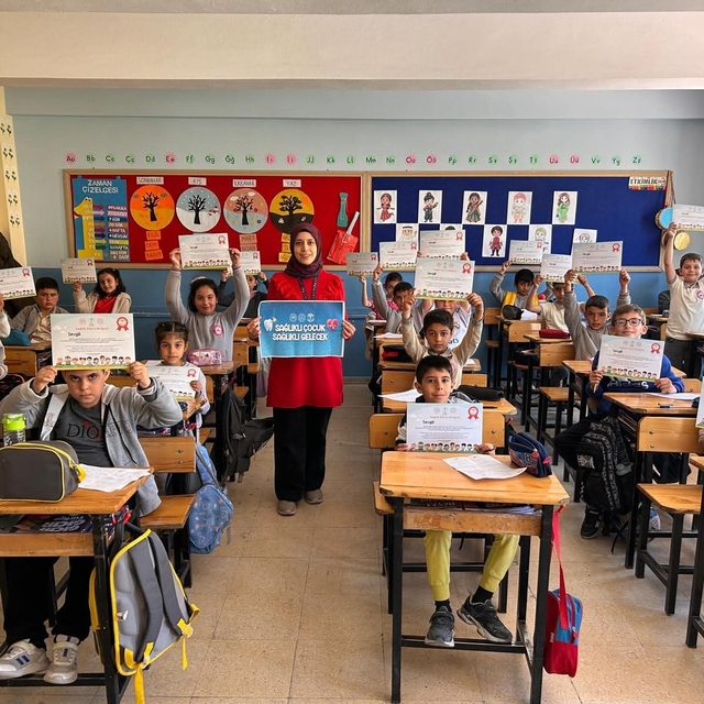 Çemişgezek'te öğrencilere yönelik sağlık farkındalık etkinliği
