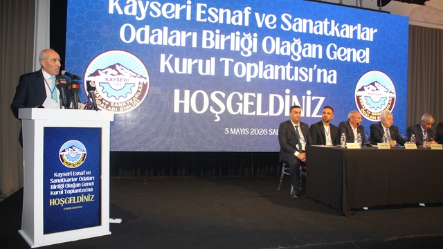 Kayseri Esnaf ve Sanatkarlar Odaları Birliği Genel Kurulu başladı
KESOB Başkanı Şeyhi Odakır: "Emaneti sizlere teslim ediyorum, sizlerin duasını ve desteğini bekliyorum"