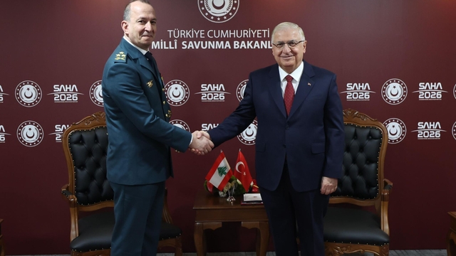 Milli Savunma Bakanı Güler, Lübnan Silahlı Kuvvetleri Komutanı Korgeneral Haykal'ı kabul etti