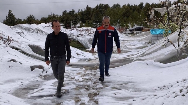 Toroslar'da yağışın ardından hasar tespit çalışmaları başladı