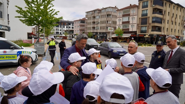 Çaycuma'da öğrencilere trafik bilinci aşılandı