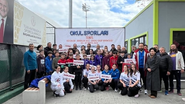Okul Sporları Tenis Grup Birinciliği Müsabakaları Çaycuma'da başladı