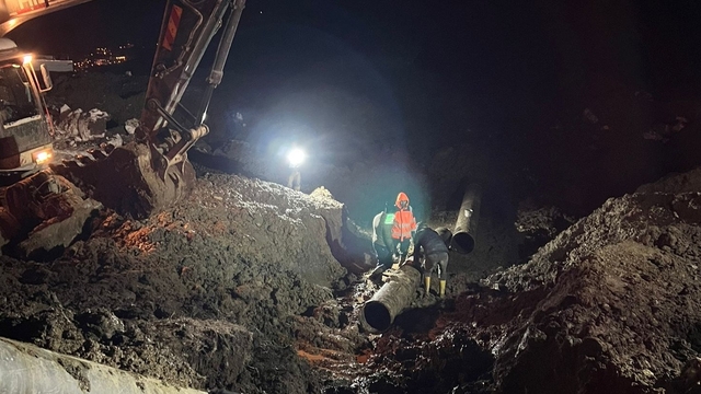 Berçelan'daki büyük su arızası giderildi