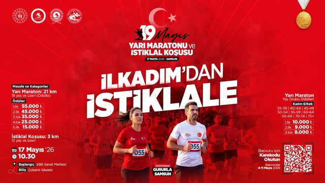 Samsun'da 19 Mayıs Yarı Maratonu ve İstiklal Koşusu yapılacak