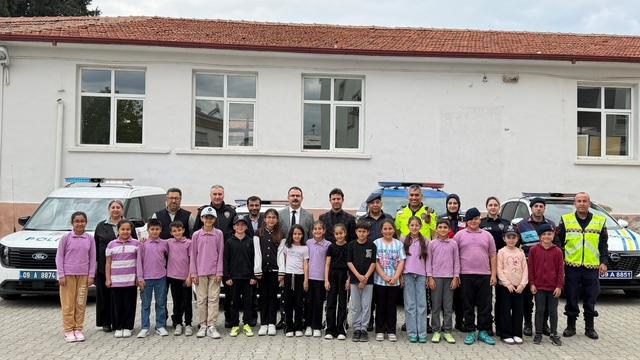 Sultanhisar'da miniklere trafik eğitimi