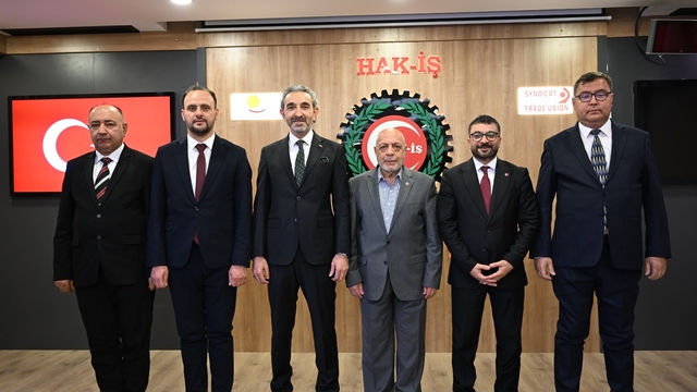 HAK-İŞ Konfederasyonu Kayseri İl Başkanı Navruz,  HAK-İŞ Genel Başkanı Arslan'ı ziyaret etti
