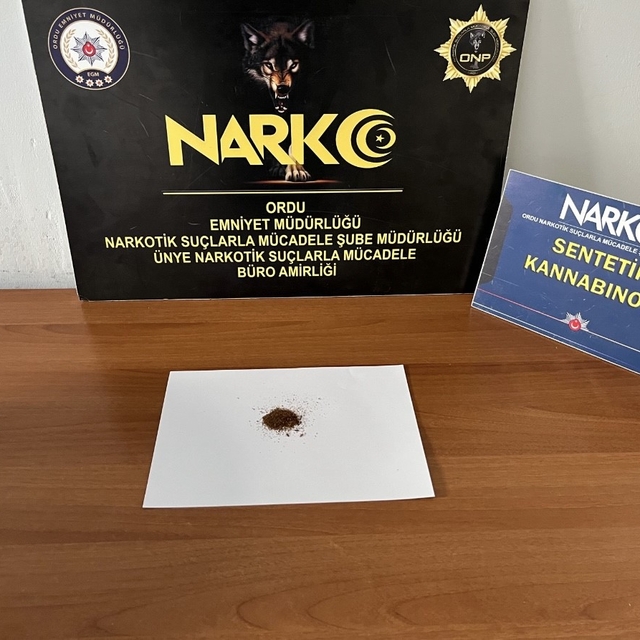 Ordu'da uyuşturucu operasyonu