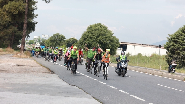 Efeler'de pedallar tarihe dönüyor