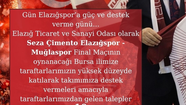 Elazığ TSO Başkanı Alan'dan taraftarlara 10 otobüs