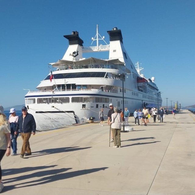 Bodrum'a kruvaziyer ile 274 yolcu geldi