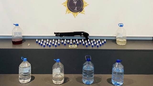 Samsun'da likit uyuşturucu ve hap ele geçirildi