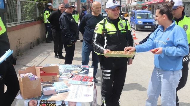 Bafra'da Trafik Haftası'nda farkındalık etkinliği