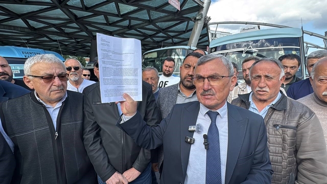 Karabük'te minibüs esnafından "haksız rekabet" tepkisi