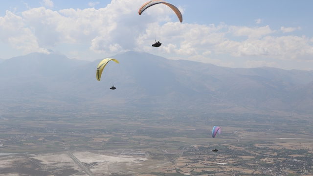 Erzincan yamaç paraşütünde Türkiye ikincisi oldu