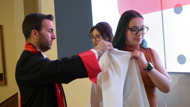 160 veteriner hekim adayı beyaz önlüklerini giydi