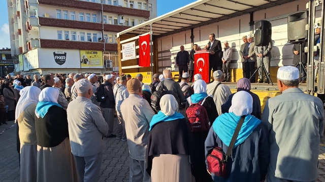 Vezirköprü'de hac kafilesi uğurlama programı