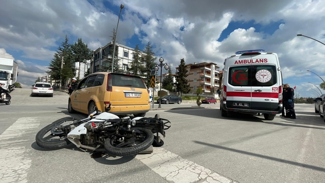 Karaman'da motosiklet kazası: 1 yaralı