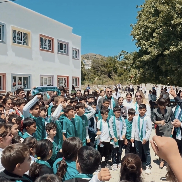 Okullarda Bodrum FK coşkusu yaşandı
