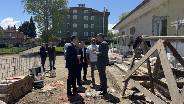Kaymakam Beyazıt, Avut İlkokulu inşaatını yerinde inceledi