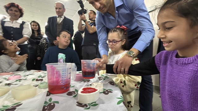 Bolu'da özel öğrenciler atık yağlardan sabun yapmayı öğrendi