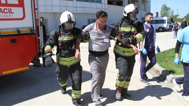 Çarşamba Devlet Hastanesi'nde kapsamlı afet tatbikatı