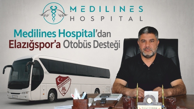 Medilines Hospital'dan Elazığspor'a otobüs desteği