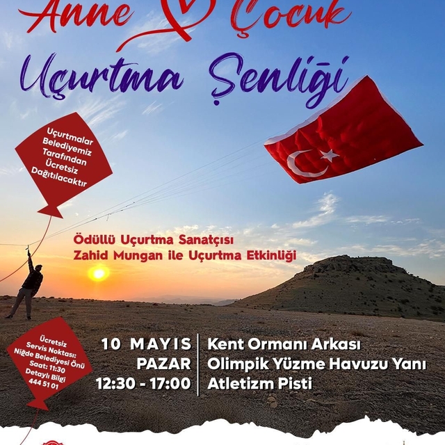 Niğde'de Anneler Günü'ne özel uçurtma şenliği düzenlenecek