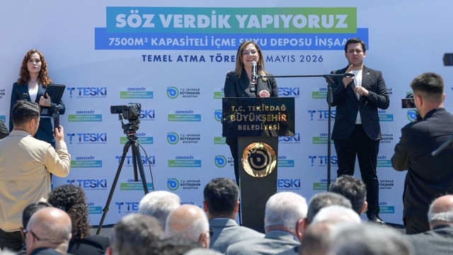 Su depolama kalitesi iki katına çıkacak
Tekirdağ'da 7 bin 500 metreküplük içme suyu deposunun temeli atıldı