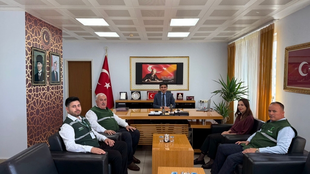 Yeşilay Hatay Şube Başkanı İbrahim Kuyubaşıoğlu, Reyhanlı'da ziyaretlerde bulundu
