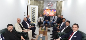 Kaymakam Çakır, MAGYED Başkanı Aslan ile bir araya geldi