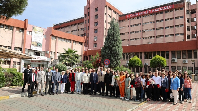 Aydın Devlet Hastanesi'ne veda programı düzenlendi