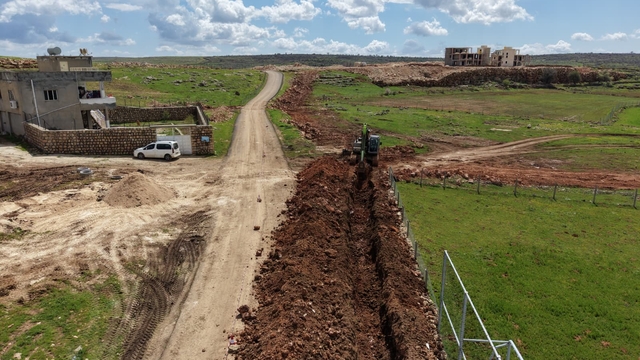 Midyat'ta bir mahallede atıksu altyapı çalışması tamamlandı
