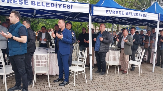 Evreşe Belediyesi yağmur ve şükür duası programı düzenledi